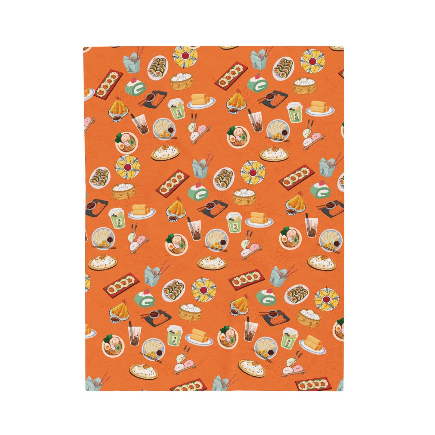 Plush Blanket - Asian Food Design
