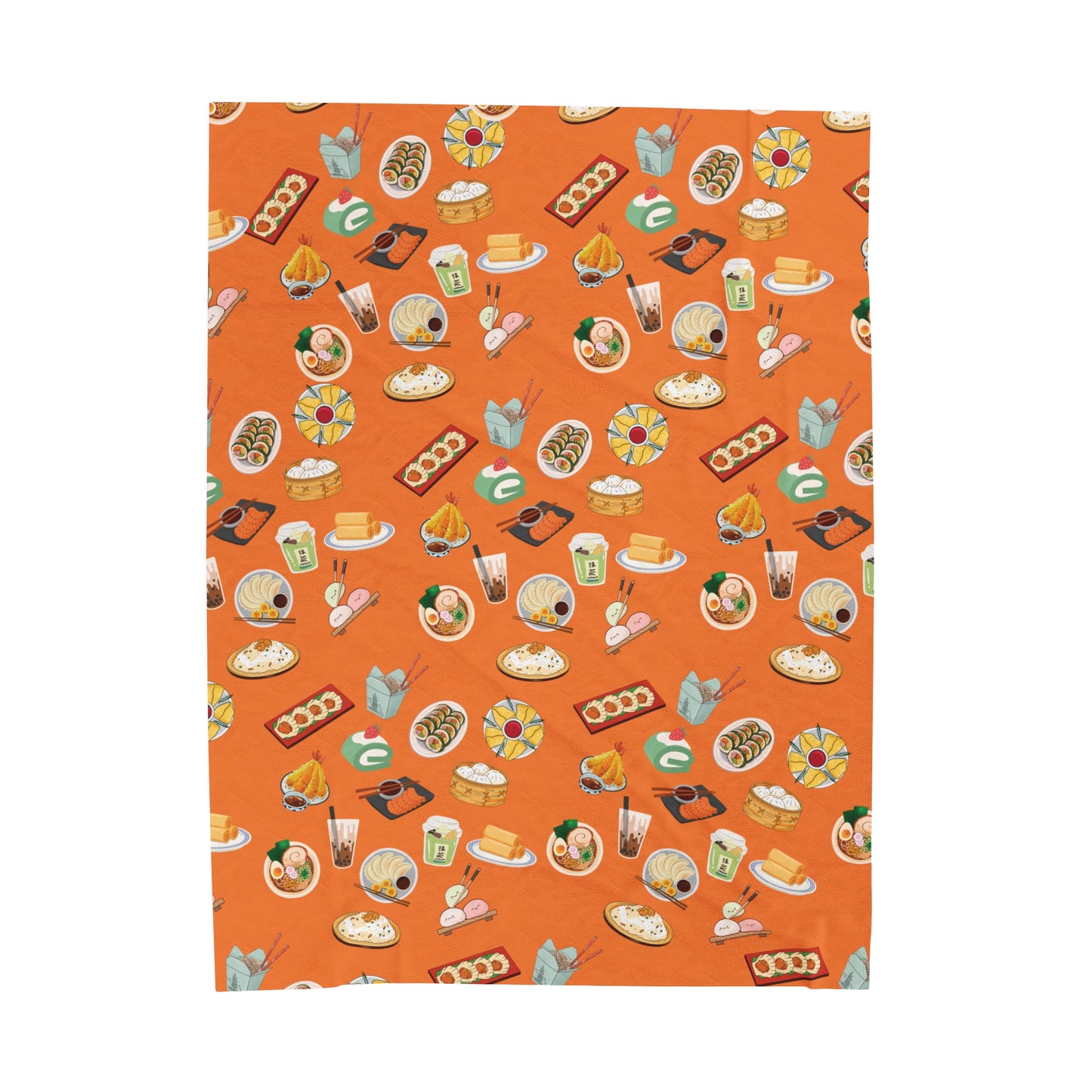 Plush Blanket - Asian Food Design