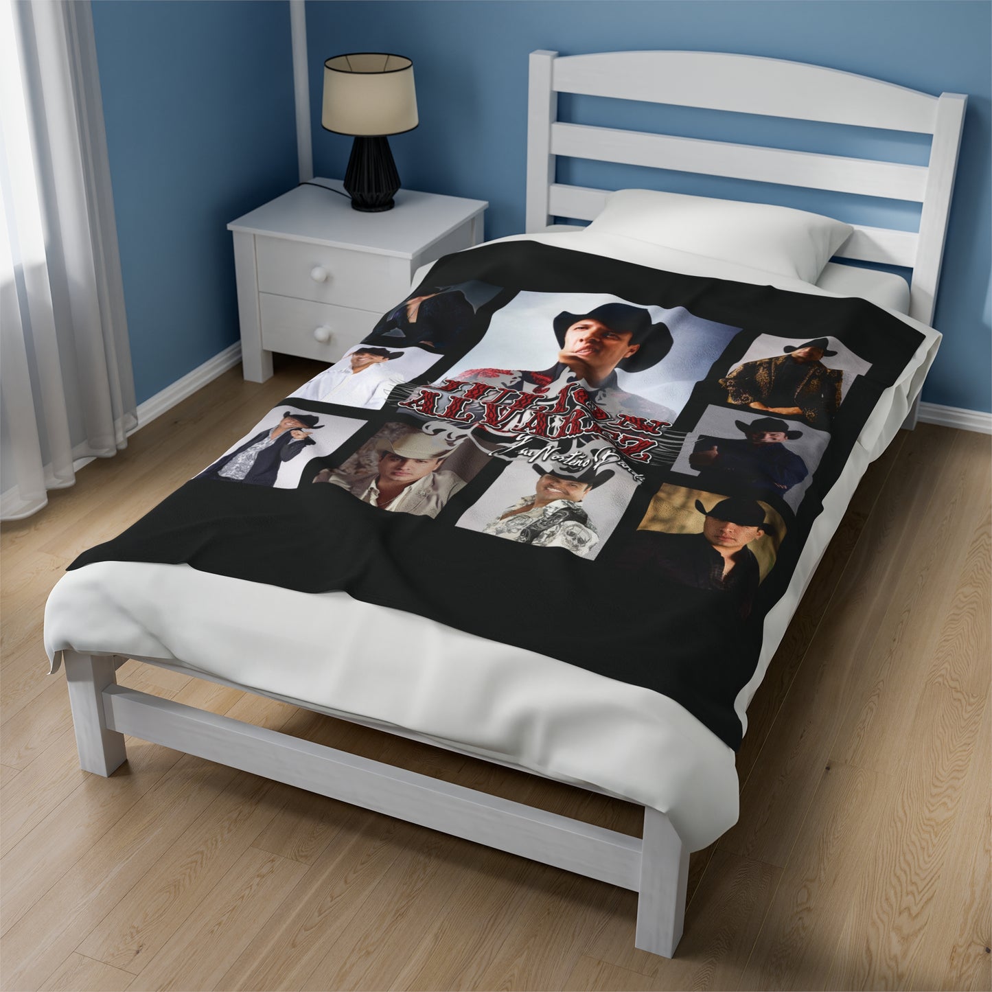 Velveteen Plush Blanket - Julion Alvarez Regional Mexican Singer Design