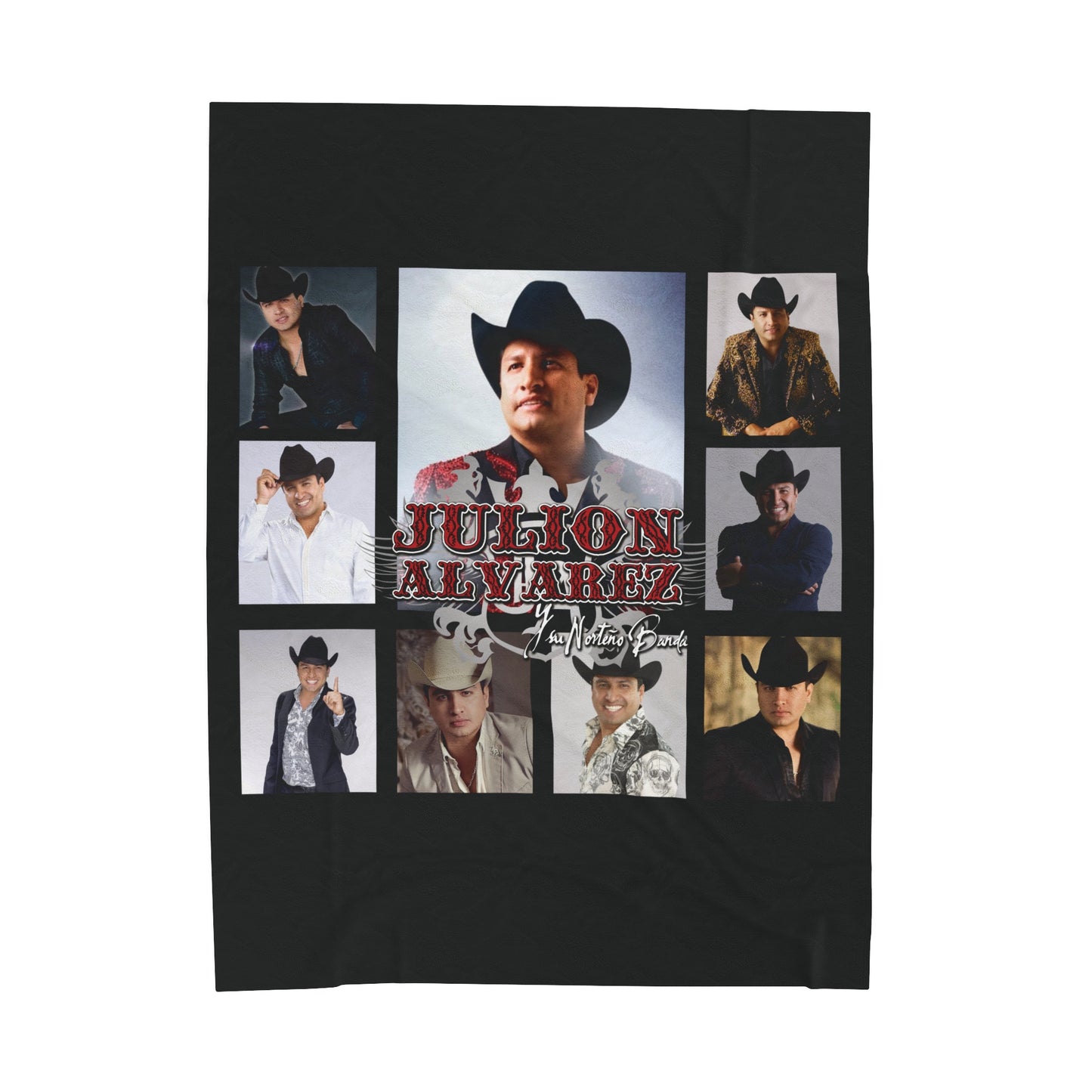 Velveteen Plush Blanket - Julion Alvarez Regional Mexican Singer Design
