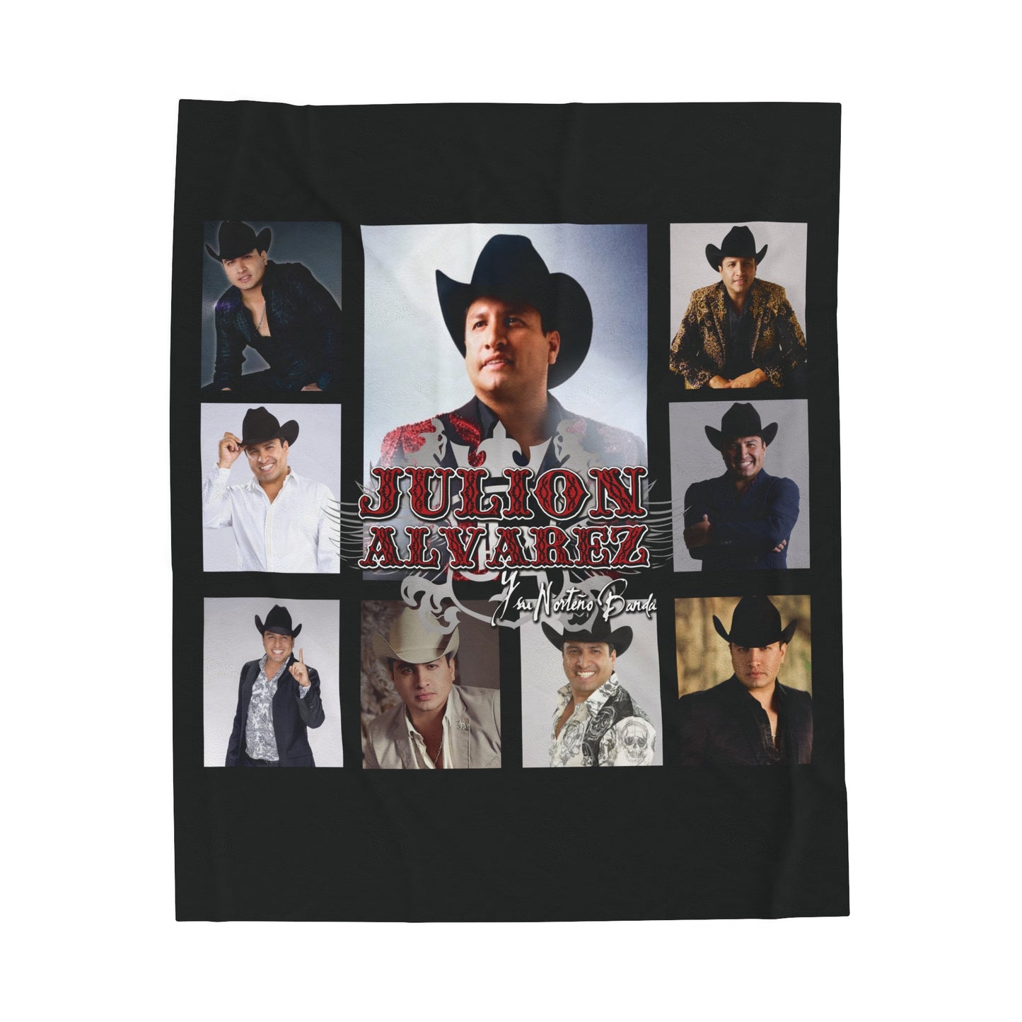 Velveteen Plush Blanket - Julion Alvarez Regional Mexican Singer Design