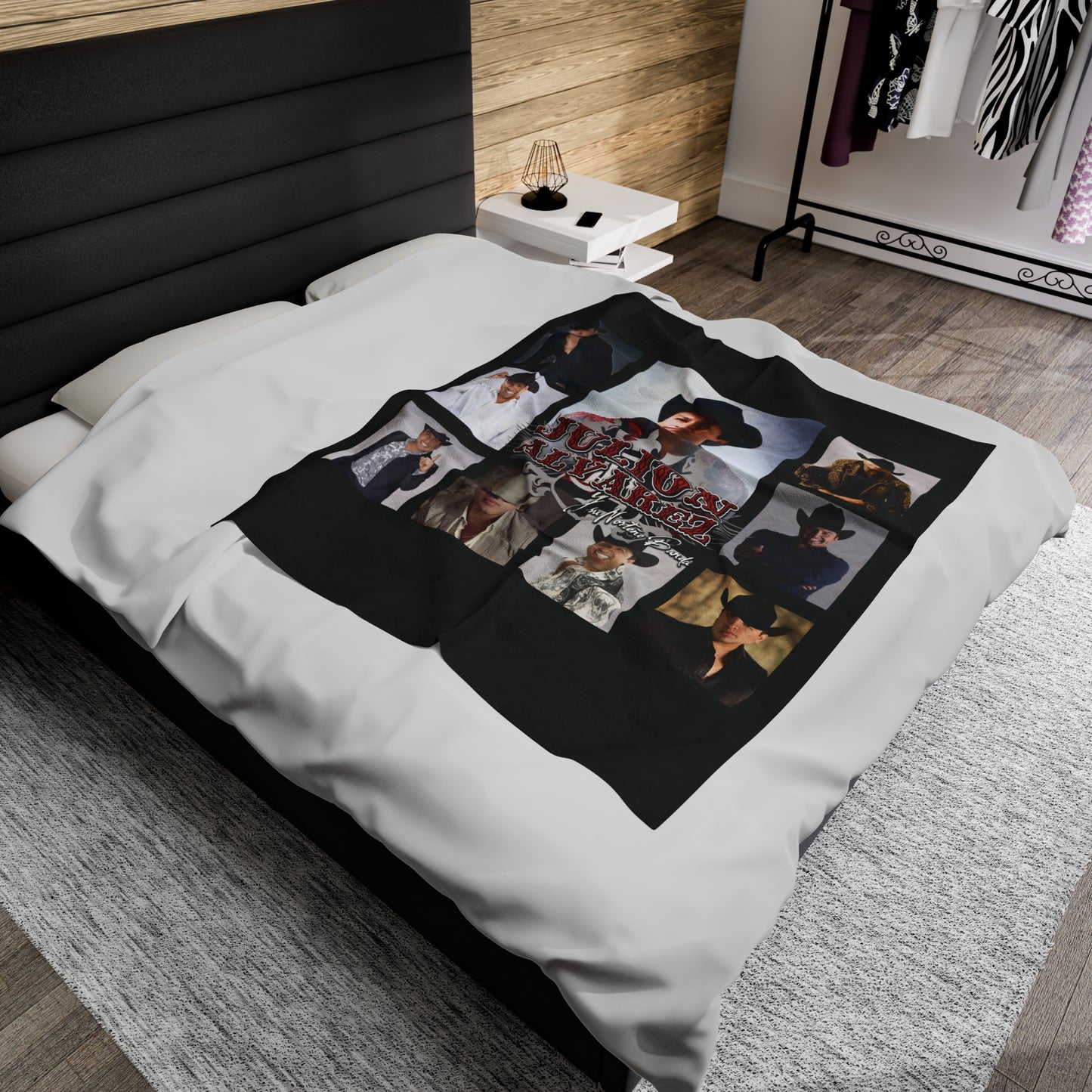 Velveteen Plush Blanket - Julion Alvarez Regional Mexican Singer Design