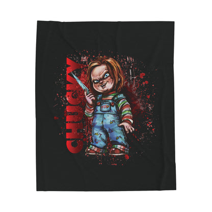 Velveteen Plush Blanket - Chucky Plush Design