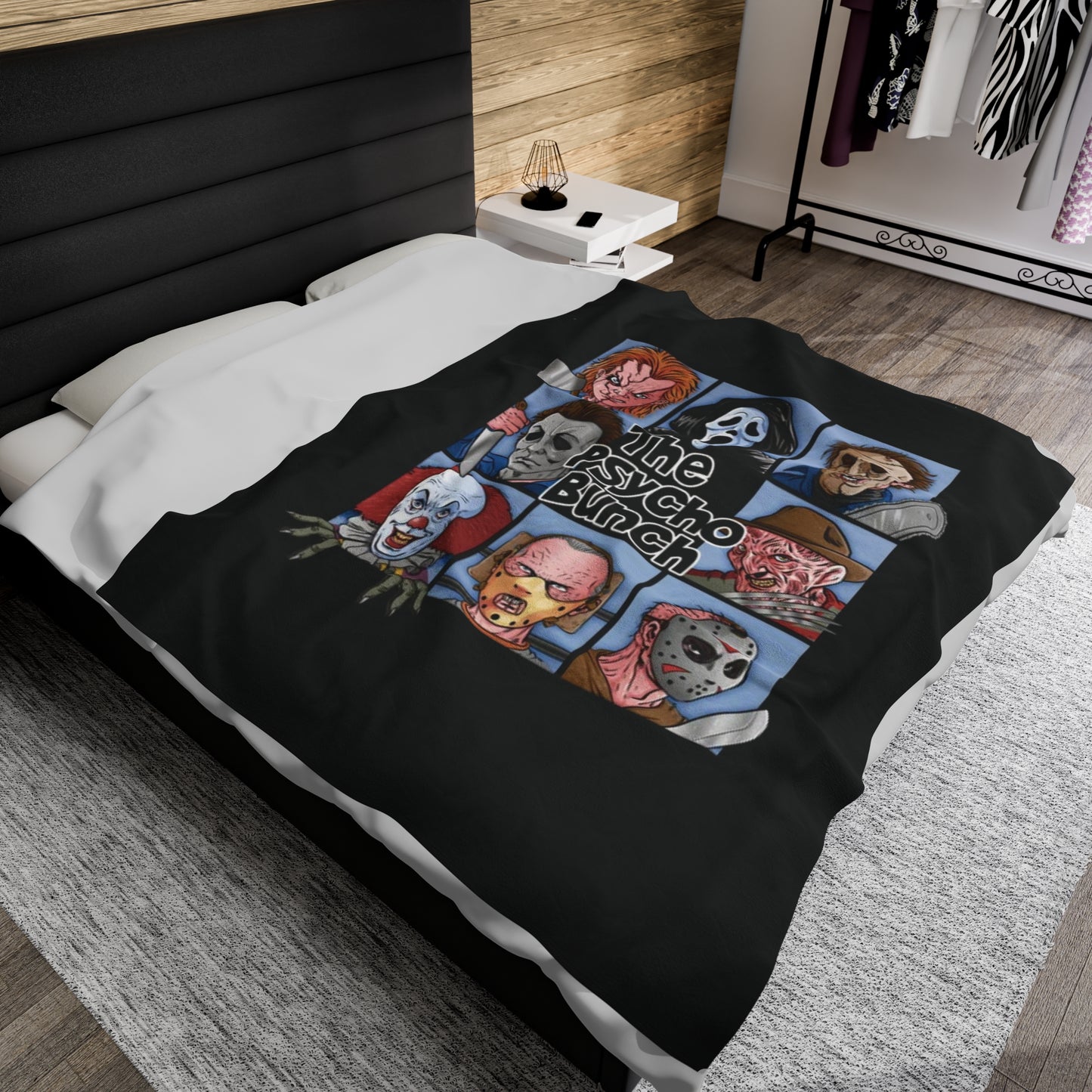 Plush Blanket - The Psycho Bunch Velveteen Throw