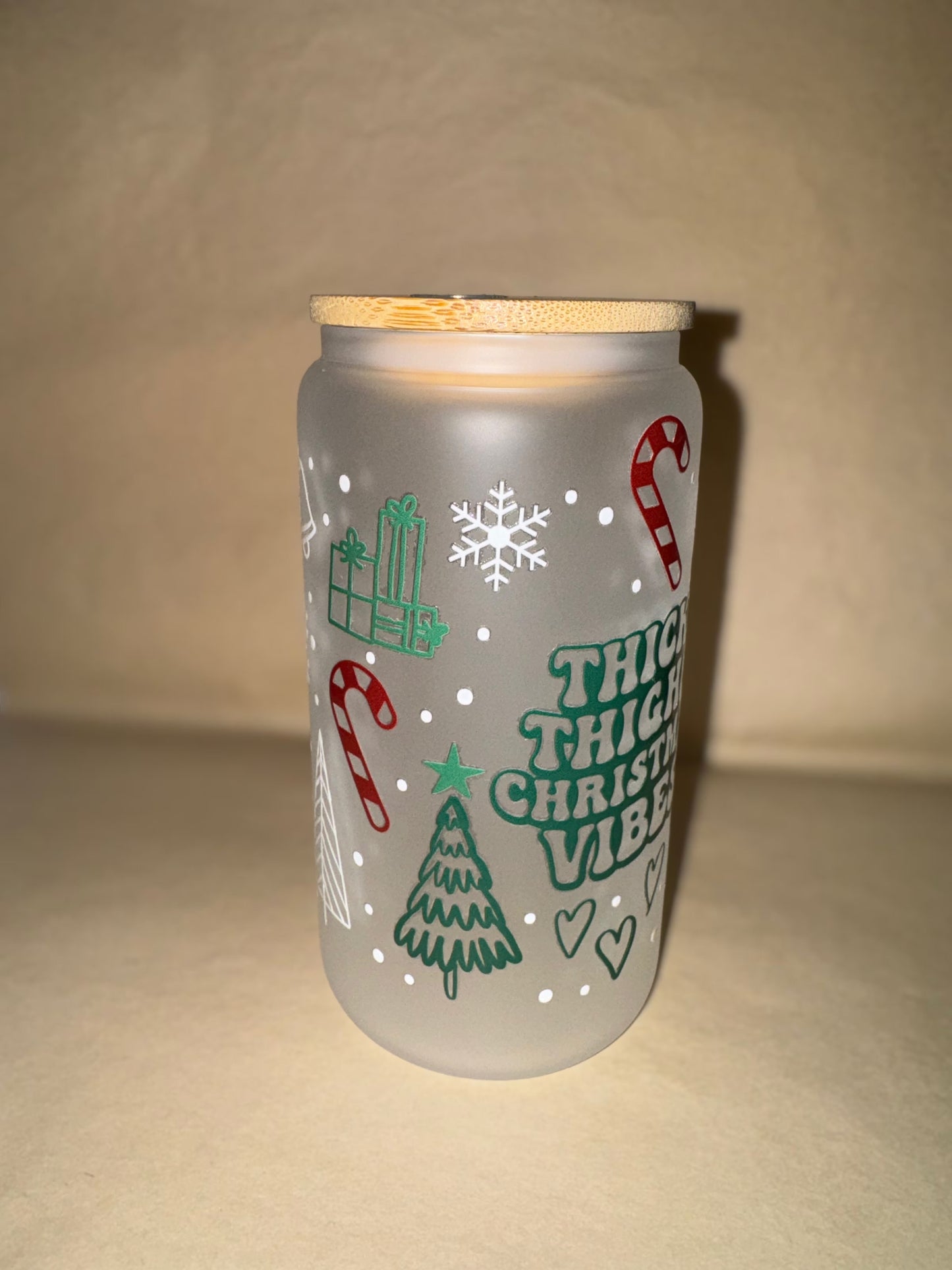 Thick Thighs Christmas Vibes Cup