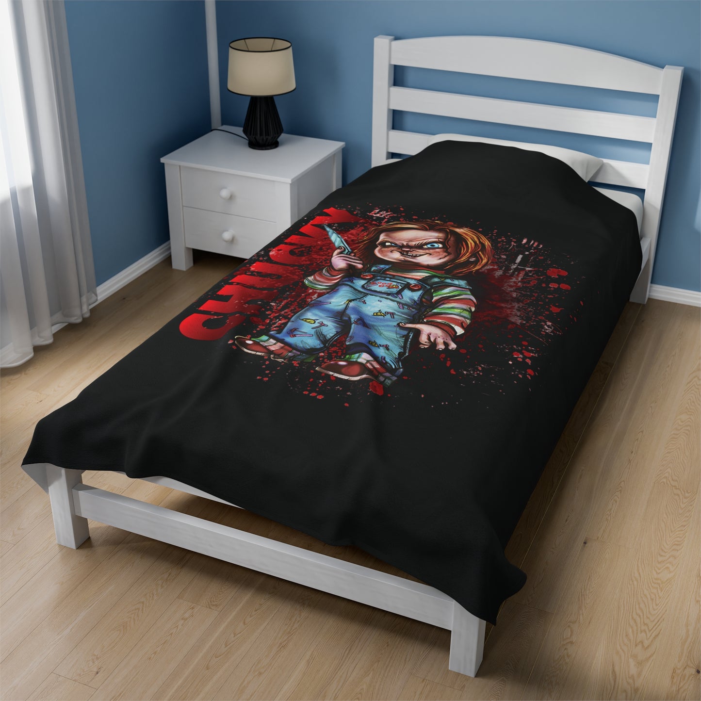 Velveteen Plush Blanket - Chucky Plush Design