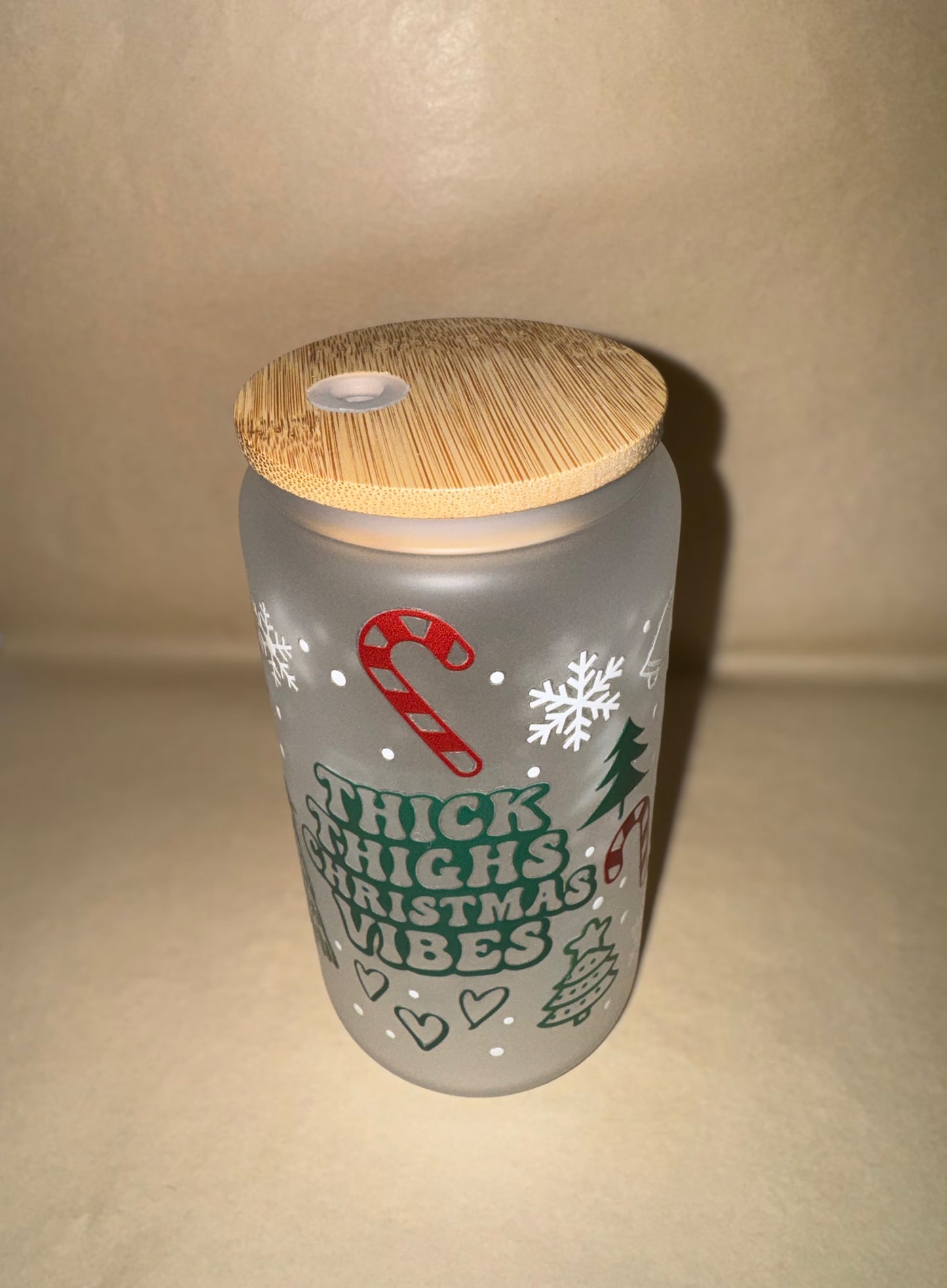 Thick Thighs Christmas Vibes Cup