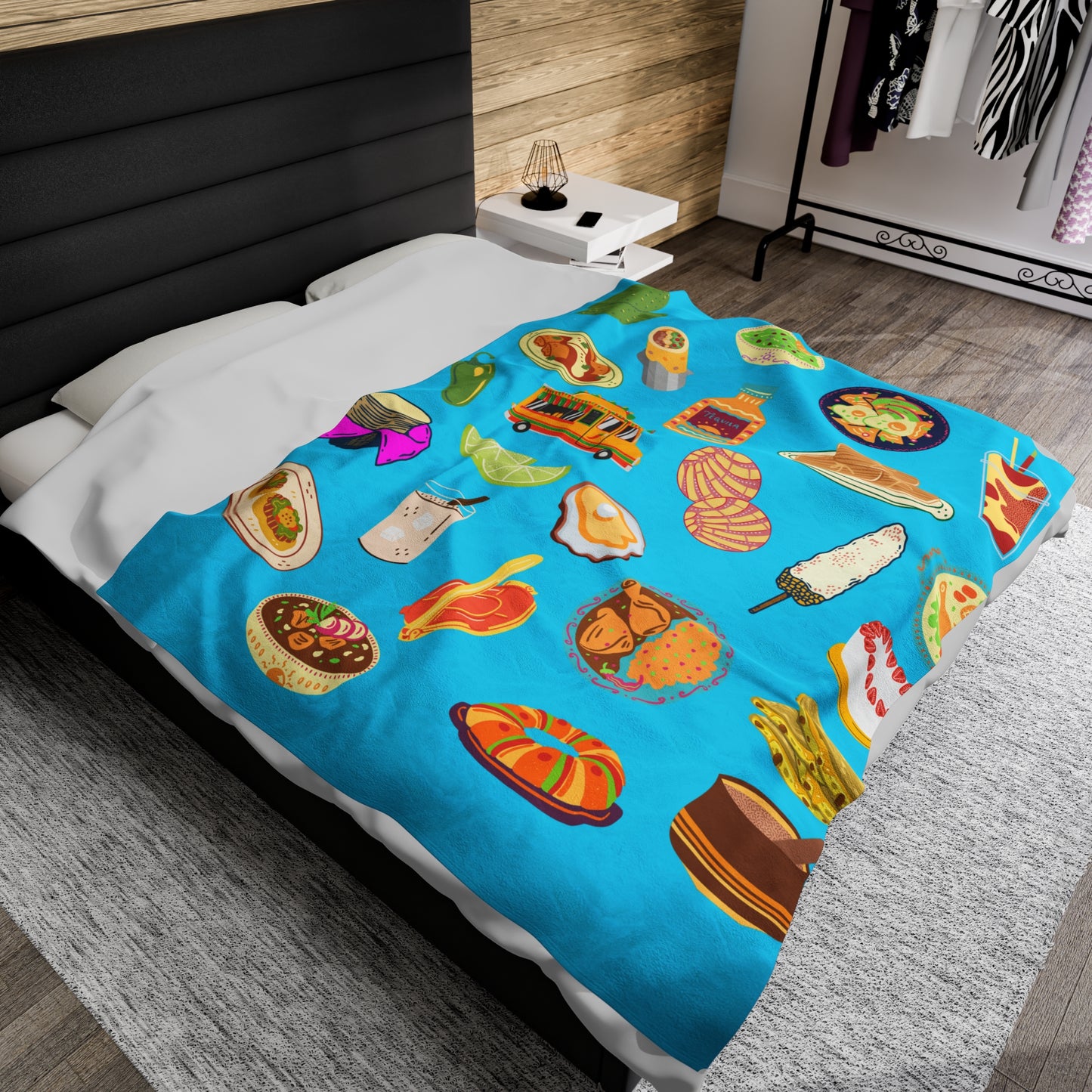 Foodie Velveteen Plush Blanket
