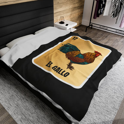 El Gallo Velveteen Plush Blanket